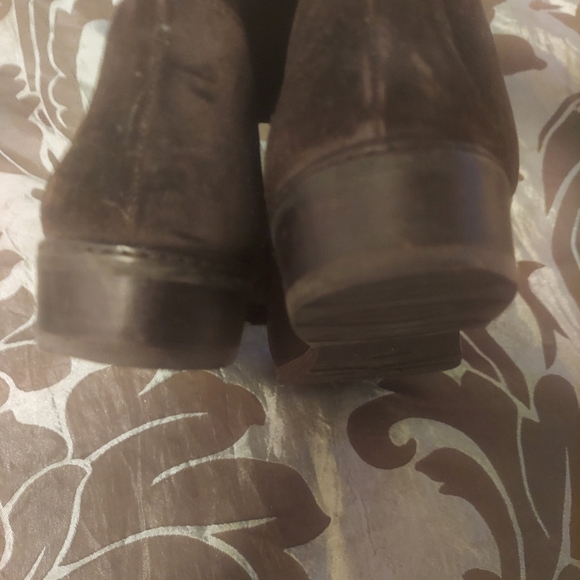 Stuart Weitzman Alaska Boots Brown Cola Sport Suede Sherpa Foldover Size 8.5 - Picture 7 of 8